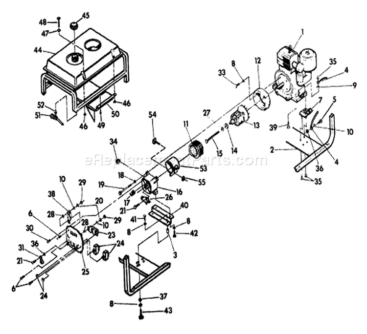 Page A Diagram and Parts List for 9332-0  Briggs and Stratton Generator